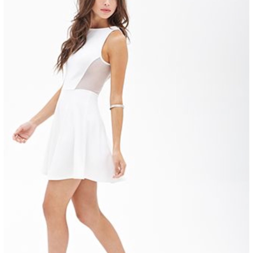 Forever 21 white skater dress